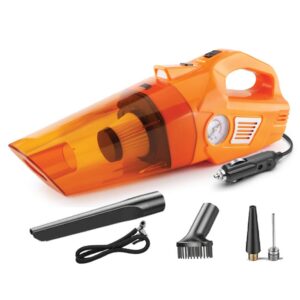 myTVS TI-8 3-in-1 Car Vacuum Cleaner Tyre Inflator Torch 12V – Vacuum, Air Compressor & LED Light for Car, Bike & SUV